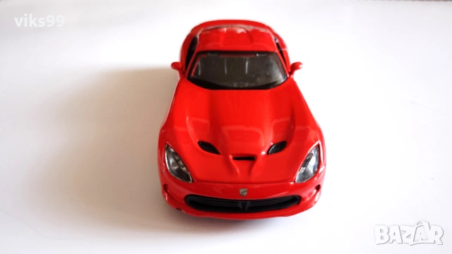 Bburago 2013 SRT Dodge Viper GTS - Мащаб 1:32, снимка 7 - Колекции - 52898440
