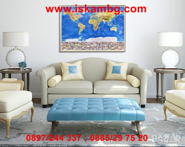 СВЕТОВНА, СКРЕЧ КАРТА “ОКЕАНИ” код 2031, снимка 4 - Други стоки за дома - 26856472