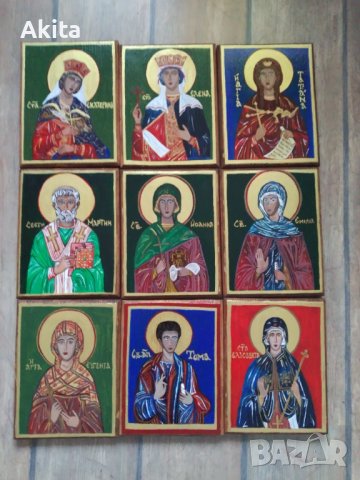 Икона на света Евгения, снимка 7 - Икони - 40628592