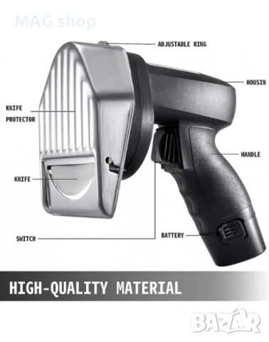 ПРОМО! Професионален Електрически нож за дюнер ИЛИ Акумулаторен дюнер нож с батерия, снимка 5 - Друго търговско оборудване - 43079089