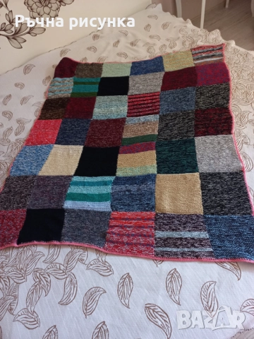 Ръчно плетени меки винтидж одеала, снимка 17 - Други - 48809968