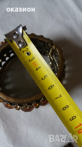 масивна гривна арт деко vintage, снимка 10 - Гривни - 51552581