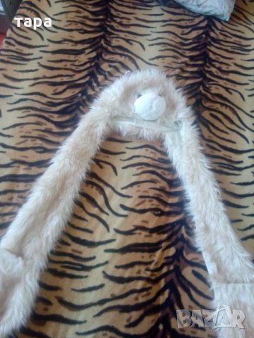 Пухкава шапка , снимка 6 - Шапки - 26564199