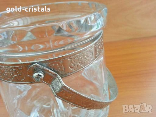 Кристална ледарка купа за лед , снимка 3 - Антикварни и старинни предмети - 28684235