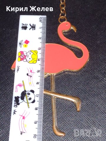 Модерен ключодържател Розово Фламинго метален много здрав стилен дизайн 39704, снимка 4 - Други - 43582992