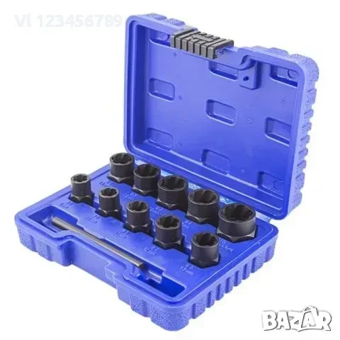 Комплект екстрактори за болтове и гайки 10 части FORSAGE, снимка 1
