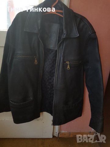 Мъжко кожено яке естествена кожа, снимка 4 - Якета - 38251332