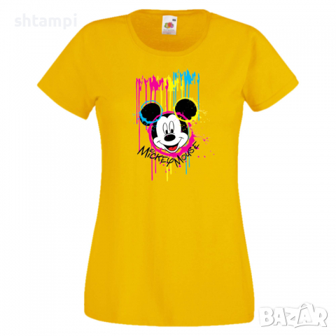 Дамска тениска Mickey Mouse Painting Мини Маус,Микки Маус.Подарък,Изненада,, снимка 10 - Тениски - 36528777