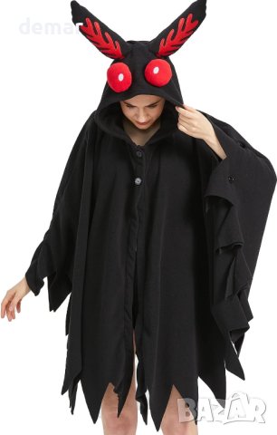 HEWERON Унисекс костюм за Хелоуин, наметало с качулка, снимка 2 - Други - 43961104