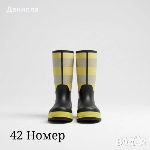 Висококачествени защитни ботуши BLACK/YELLOW – сигурна защита и комфорт при всякакви условия!, снимка 3 - Мъжки ботуши - 52018966