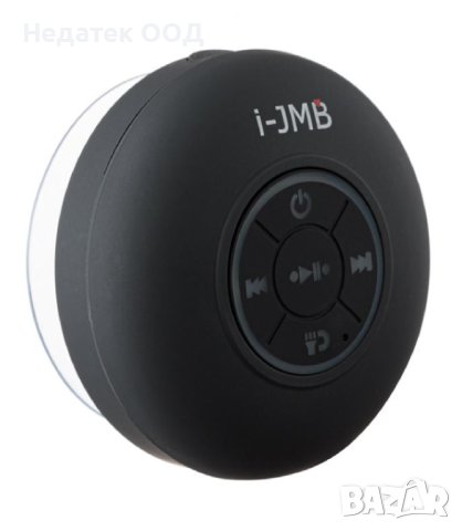 Bluetooth тонколона, водоустойчива, 3W с LED светлина, вендуза, 9cm, снимка 1 - Тонколони - 43950156