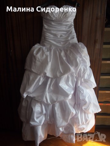 Булчинска рокля, тафта, снимка 2 - Рокли - 28635128