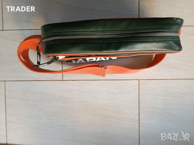 Оранжева зелена чанта с дълга дръжка и акцент от Superdry super dry JPN, снимка 9 - Чанти - 40815832