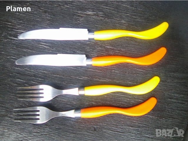 Две вилици и два ножа френски неръждаема стомана, снимка 2 - Ножове - 40588207