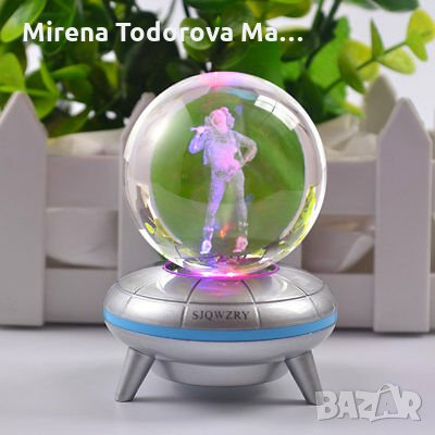 3D кристална топка LED,Goku,Star Wars R2-D2,Darth Vader,Harley Quinn,, снимка 4 - Настолни лампи - 35243801