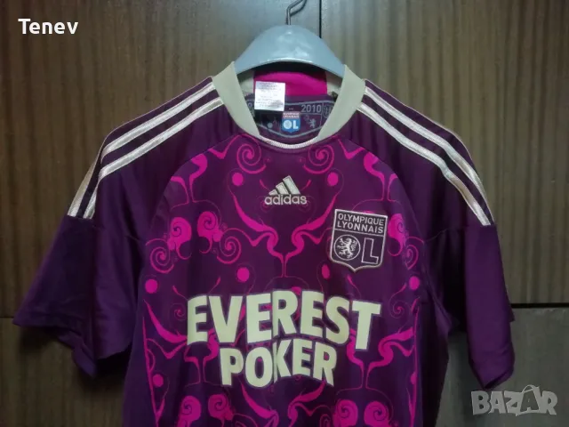 Olympique Lyonnais Lyon Adidas оригинална юбилейна фланелка тениска Олимпик Лион , снимка 4 - Тениски - 48610547
