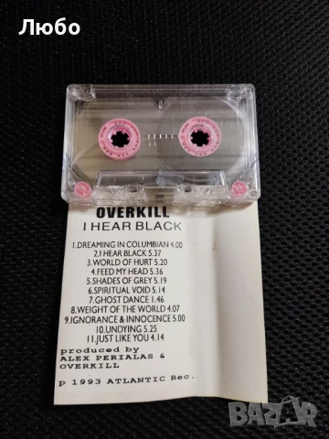 Overkill - I Hear Black, снимка 5 - Аудио касети - 50542413