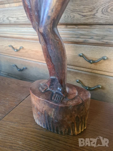 африканска статуетка масвина от тиково дърво, снимка 7 - Статуетки - 50821523