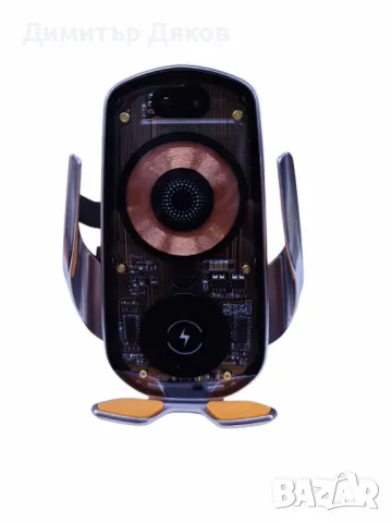 Безжично зарядно за кола с гравитационен държач – Супер бързо зареждане и удобство, снимка 3 - Безжични зарядни - 48232598