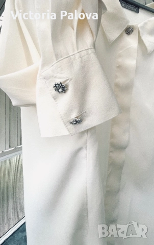 Копринена риза овърсайз ULLA POPKEN SELECTION , снимка 17 - Ризи - 52096268