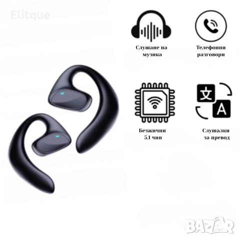 Безжични слушалки с AI превод 2 в 1 — превод в реално време, снимка 7 - Друга електроника - 53557063