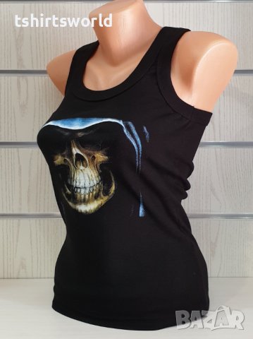 Нов дамски потник с дигитален печат Череп, снимка 3 - Потници - 37294256