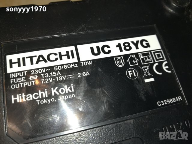 HITACHI UC18YG 7,2-18V NI-CD BATTERY CHARGER 2001241858, снимка 13 - Винтоверти - 43898974