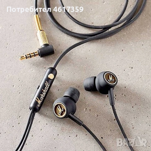 Marshall Mode EQ Black &Gold Слушалки in ear 3,5mm jack, снимка 2 - Слушалки, hands-free - 53402063