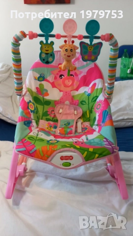 Бебешки шезлонг люлка 2 в 1 Tiibaby, снимка 2 - Детски шезлонги - 52095112