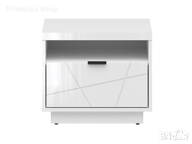 Нощно шкафче FORN KOM1S корпус и фронт бял лак 