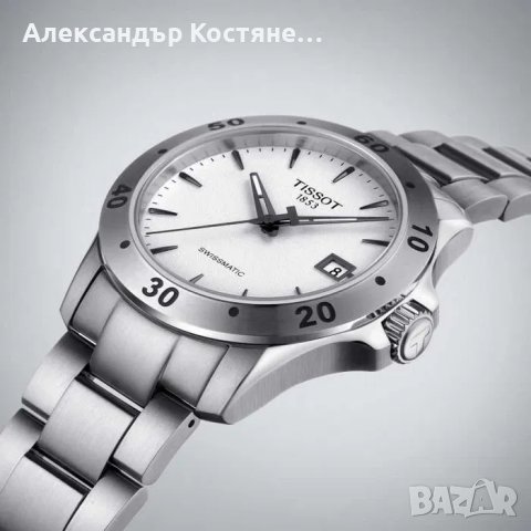 Мъжки часовник Tissot V8 Sapphire 42mm Уникален, снимка 3 - Мъжки - 40359885
