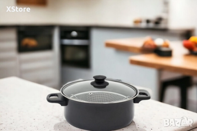 Тенджера с кошница Rosberg, 24 см., въглеродна стомана, снимка 3 - Съдове за готвене - 52507091