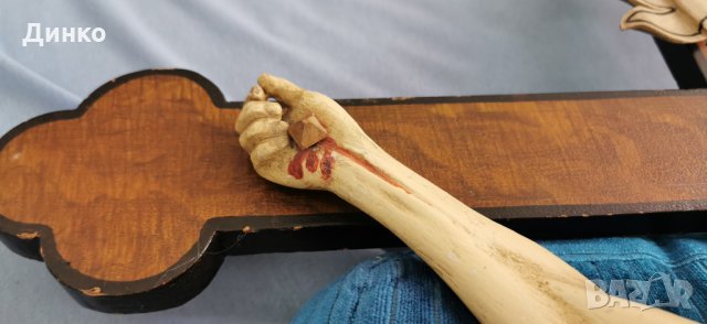 Голям църковен кръст120см.-74см. от 19век., снимка 5 - Антикварни и старинни предмети - 28846163