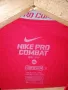 Nike Pro Combat Compression XL Dri-Fit оригинална тениска фланелка мъжка червена , снимка 7