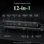 Докинг станция Minthouz, 12 в 1 USB C, VGA+HDMI+DP, 4*USB-A, снимка 2