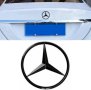 емблема за багажник задна емблема Мерцедес Mercedes-Benz 80мм черен гланц, снимка 1 - Аксесоари и консумативи - 40645541