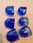 Чаши,за кафе чай от син  БОХЕМСКИ КРИСТАЛ , снимка 6