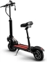 Супер бързият електрически  сгъваем скутер в черно с червено, снимка 11