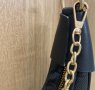 Кожена чанта LOUIS VUITTON Black Monogram Loop Bag golden, снимка 5