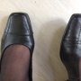 Ежедневни черни,кожени обувки №38., снимка 2
