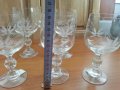 Ретро кристални чаши гравирани , снимка 5