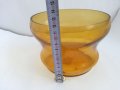 Стъклена купа фруктиера цветно стъкло, снимка 7