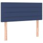 vidaXL Горна табла за легло, синя,100x5x78/88 см, плат(SKU:346136