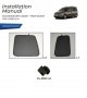 (-50%) Комплект сенници за автомобил Volkswagen Caddy Twin Door 2004-2015, UV Car Shades, 2 броя ком, снимка 2