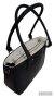 Елегантна дмаска чанта от кожа в черен цвят , снимка 4
