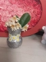 Ръчно изработени стъклени вазички с цветя , снимка 5