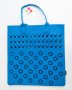 Синя дамска чанта с перфорации ART of POLO, снимка 1 - Чанти - 43131558