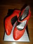 Бъди в крак с модата с  обувки на , изработени от естествена кожа в актуален червен цвят, снимка 4