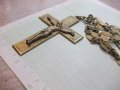 Синджир с кръст и разпятието стари от бронз - 192 гр., снимка 7