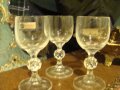 Бохемия  кристални винтидж чашки 